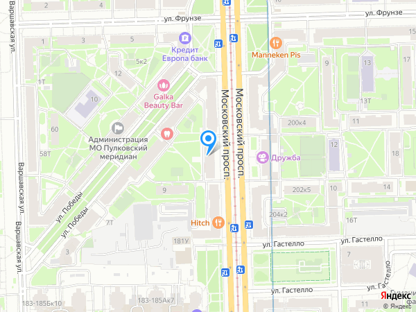 Глобэкс по адресу Московский просп., д. 177, лит. А на карте