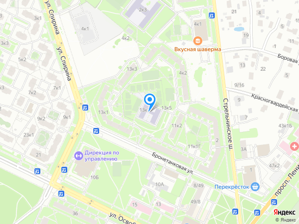 Детский сад 15, Красносельский район на карте