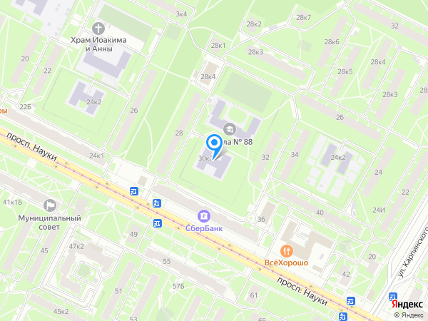 Детский сад 7, Калининский район на карте