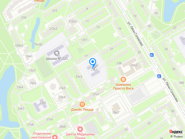 Детский сад 38, Кировский район на карте