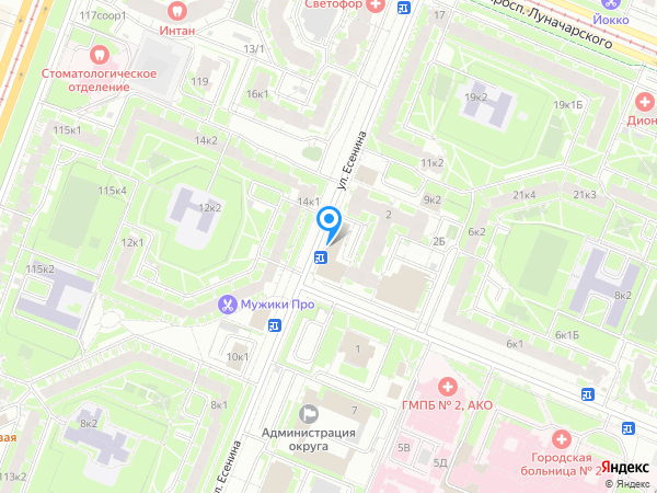 Озерки на карте