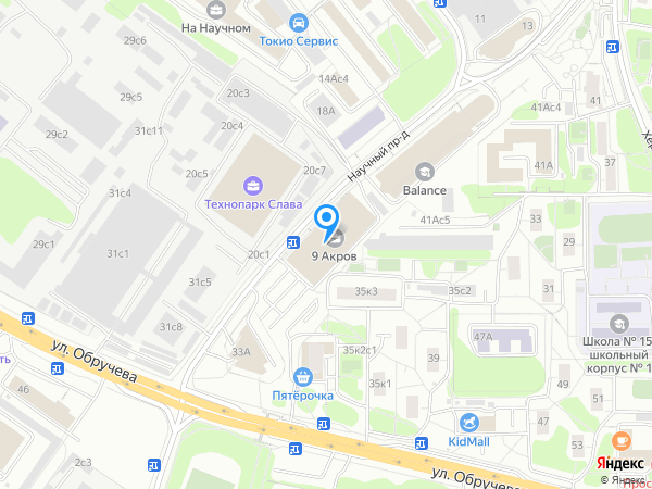 Авантис на карте