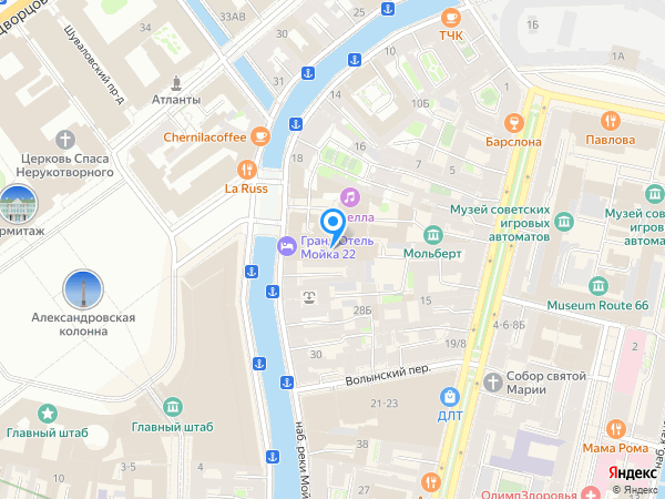Кемпински Мойка 22 на карте