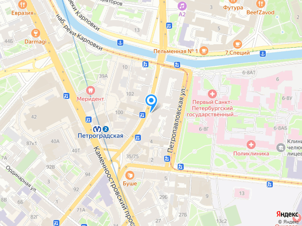 Интехбанк по адресу Большой просп. П. С., д. 79а на карте