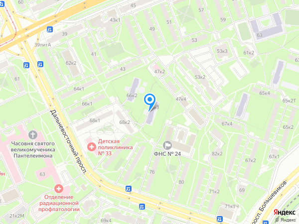 Детский сад 78, Невский район на карте