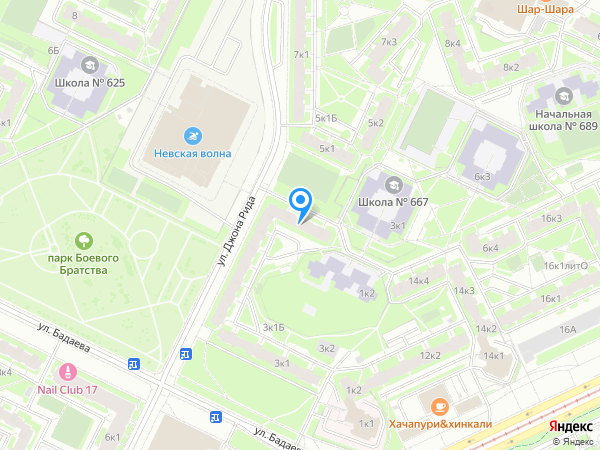 Детский сад 38, Невский район на карте