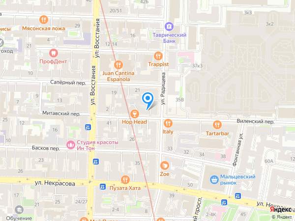 Префикс Про на карте