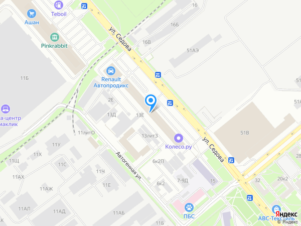 Карьер песок на карте