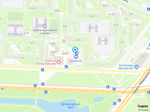 Шампань на карте