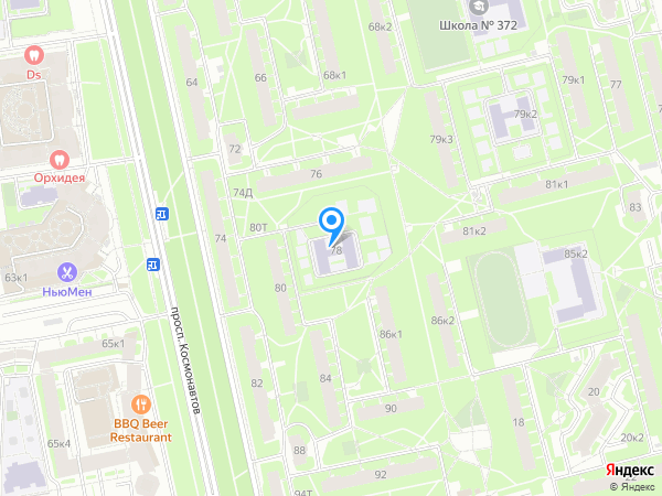 Детский сад 22, Московский район на карте