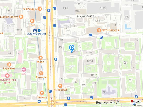 Детский сад 4, Московский район на карте