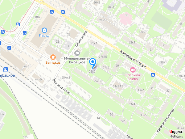 Детский сад 70, Невский район на карте