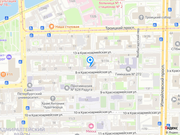 Детский сад 133, Адмиралтейский район на карте