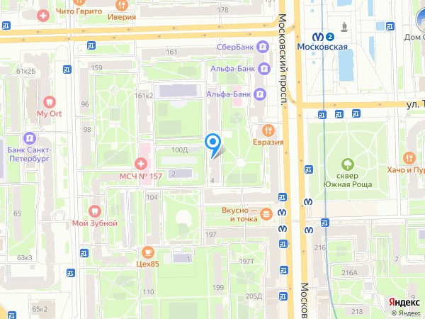 Школа художественной гимнастики на Московской GymBalance на карте