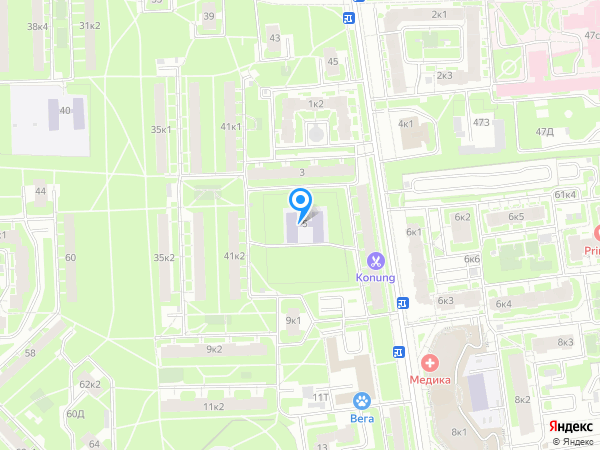 Детский сад 9, Московский район на карте