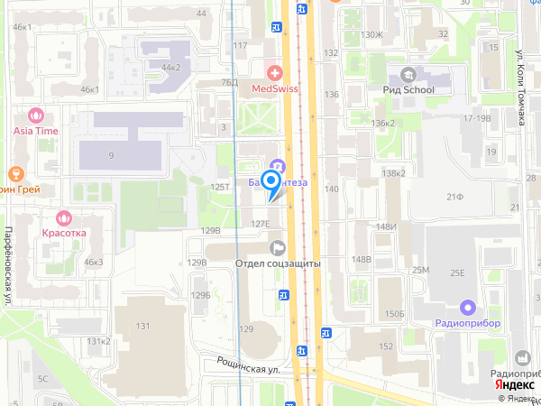 Банк Интеза по адресу Московский просп., д. 125, лит. А на карте