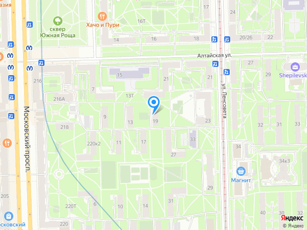 Детский сад 91, Московский район на карте