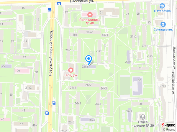 Детский сад 8, Московский район на карте