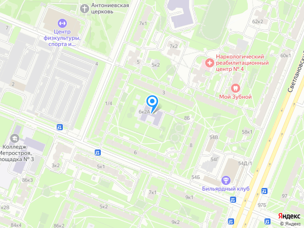 Детский сад 28, Калининский район на карте