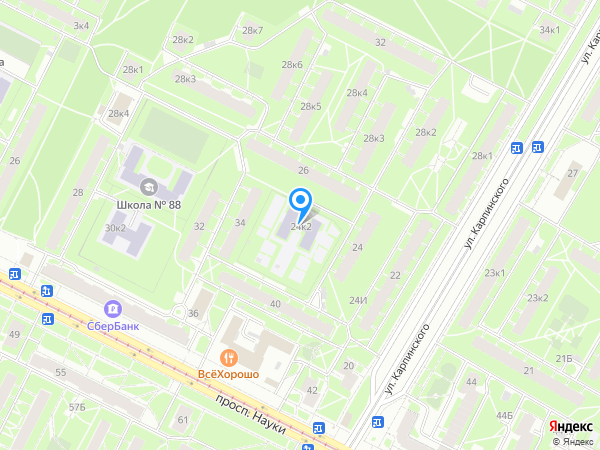 Детский сад 96, Калининский район на карте