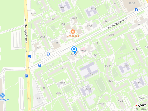 Детский сад 20, Красногвардейский район на карте