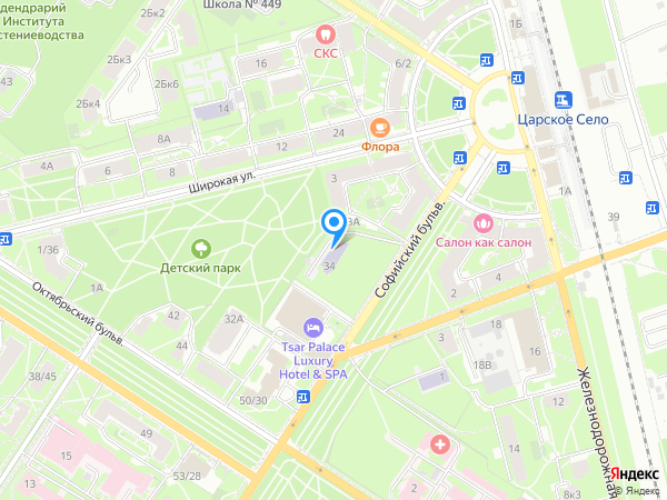 Детский сад 33, Пушкинский район на карте