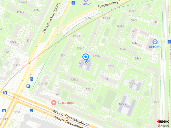 Детский сад 52, Калининский район на карте