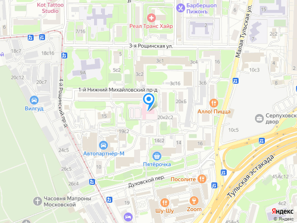 Центр лечения миомы матки на карте