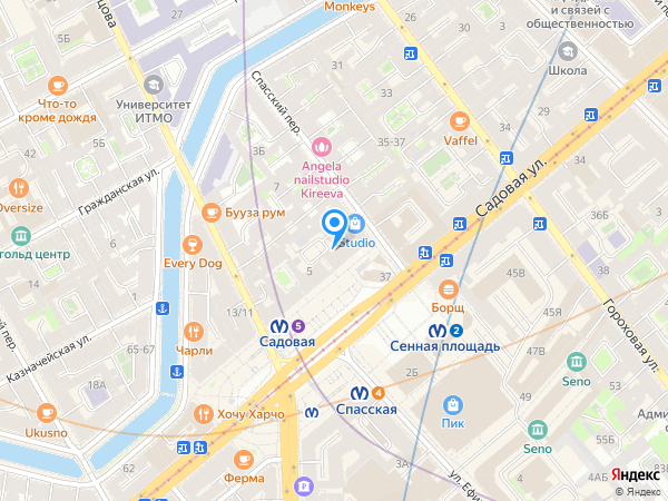 Восточный Экспресс Банк по адресу пл. Сенная, д. 3а на карте