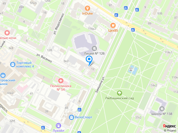Школа художественной гимнастики в Полюстрово GymBalance на карте