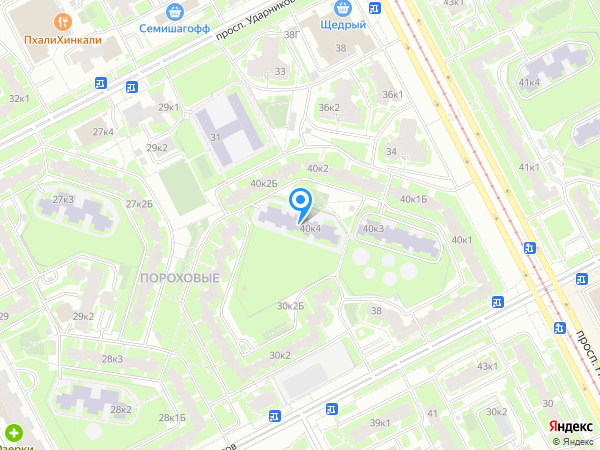 Детский сад 57, Красногвардейский район на карте