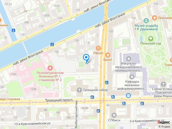 Детский сад 104, Адмиралтейский район на карте