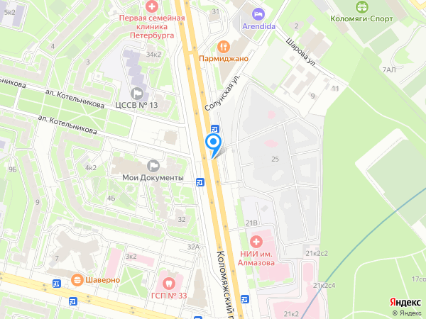 Генбанк по адресу просп. Коломяжский, д. 24а на карте