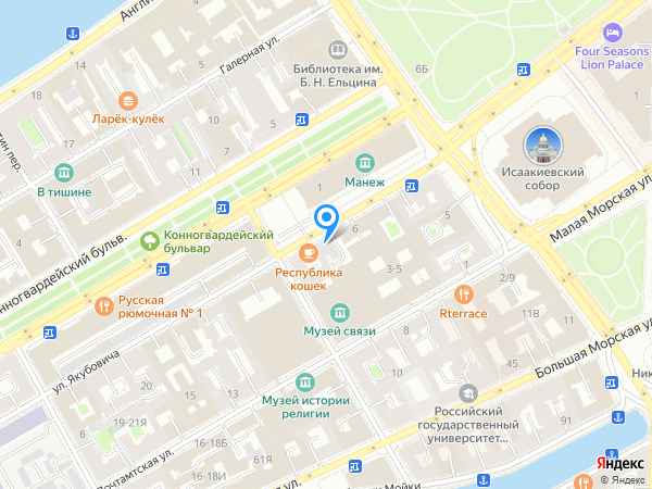 Республика кошек на карте