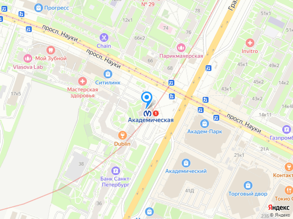 Хоум Кредит Банк по адресу просп. Науки, д. 19 на карте
