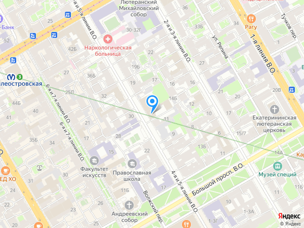 Ринальди на Васильевском на карте