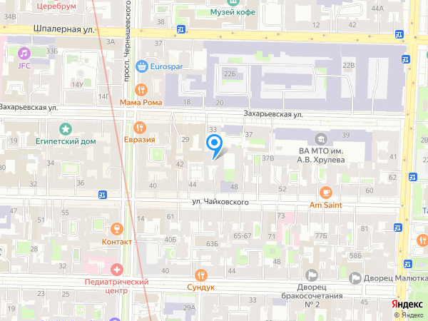 Детский сад 40, Центральный район на карте