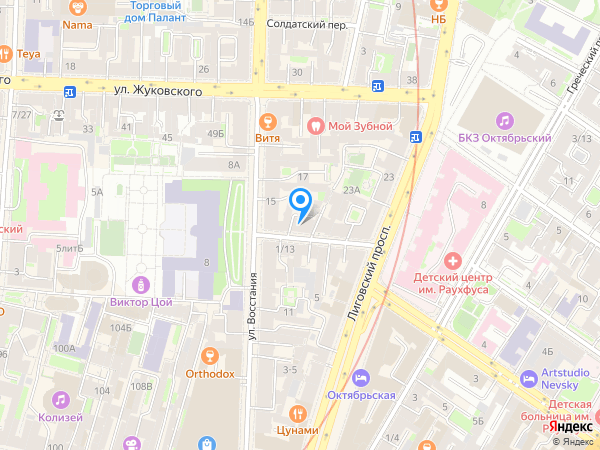 West End на карте