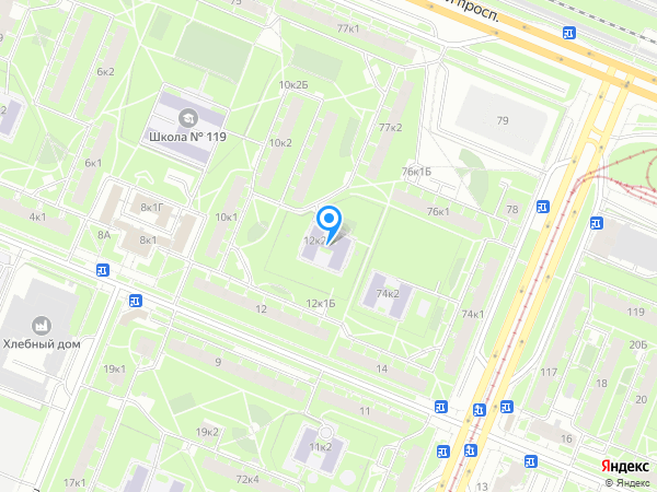 Детский сад 95, Калининский район на карте