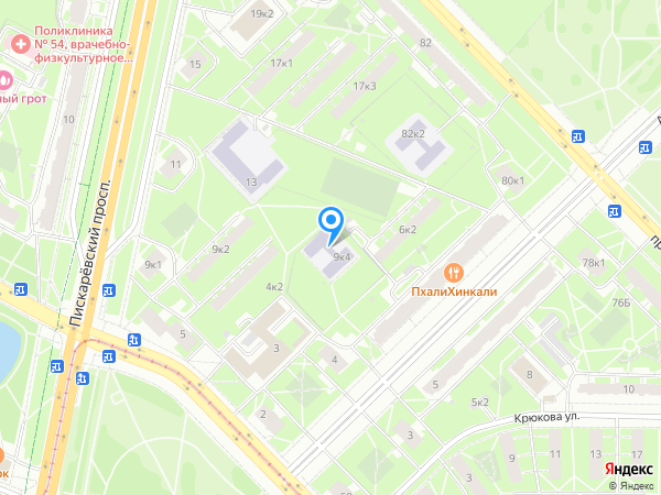 Детский сад 36, Красногвардейский район на карте