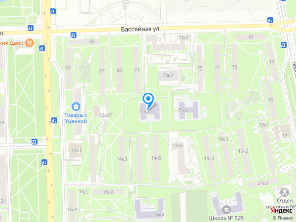 Детский сад 14, Московский район на карте