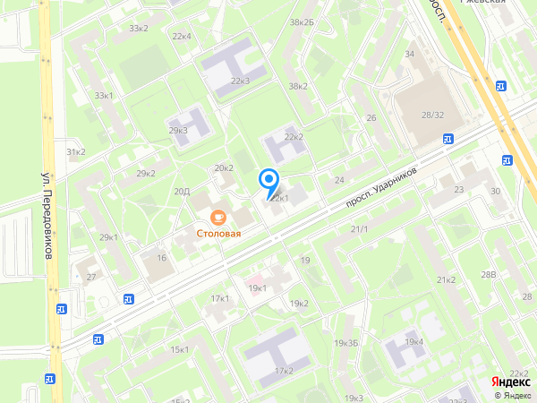 Детский сад 41, Красногвардейский район на карте