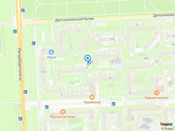 Детский сад 25, Пушкинский район на карте