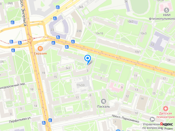 Детский сад 48, Выборгский район на карте