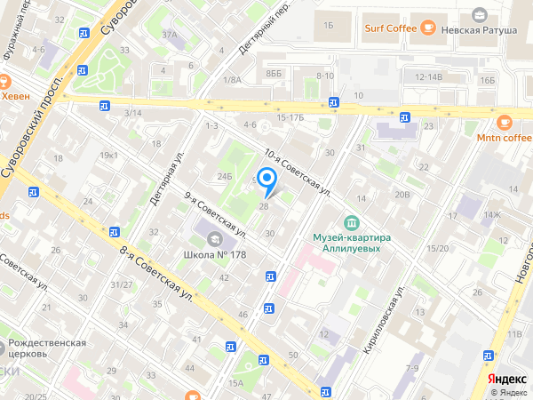 Невский центр на карте