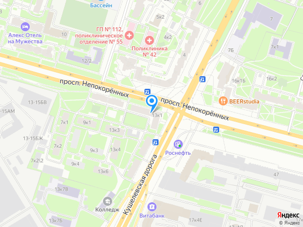 Школа лёгкого движения Танденс на карте