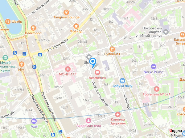 Aesthetica - стоматологическая клиника на карте