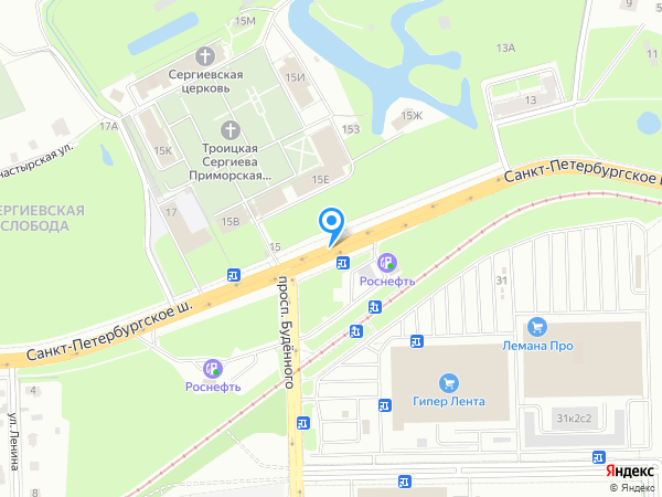 Александрия Петергоф на карте