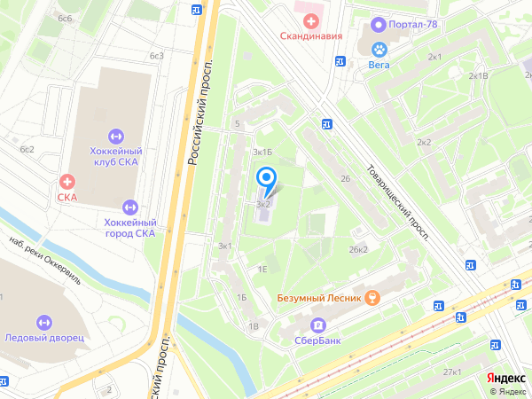 Детский сад 45, Невский район на карте