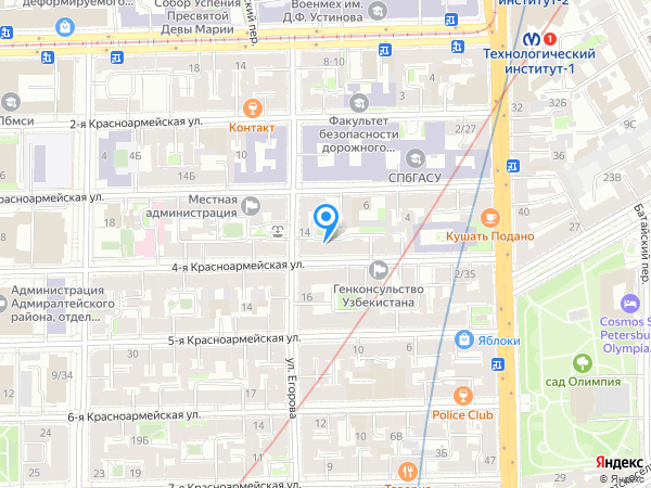 Детский сад 112, Адмиралтейский район на карте